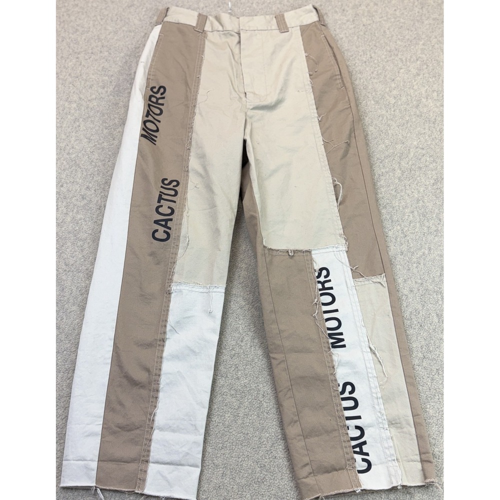 BDG Womens Ella Spliced Patchwork Chino Trousers Pants Multicolor Relaxed Fit 4
